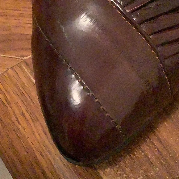 Vintage Bandolino eel skin 3” heels size 5 - Picture 2 of 13